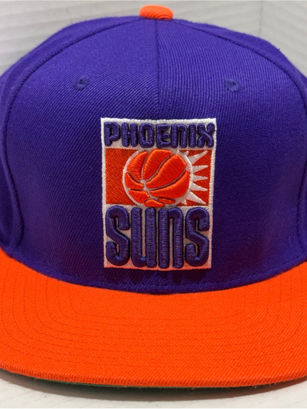 NBA PHOENIX SUNS Mitchell And Ness Hardwood Classics 1968 Logo 7 5/8 Fitted Hat